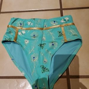 Her Universe Jasmine Peacock swim bottoms XS